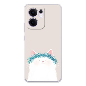 Чехол на тематику: Коты для OPPO A5x 5G – Белый котик