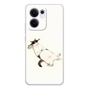 Чехол на тематику: Коты для OPPO A5x 5G – Отдых