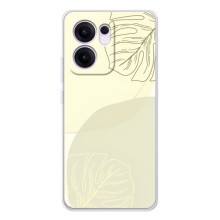 Чехол цветочный дизайн для OPPO A5x 5G – Зелёный фон