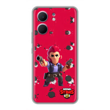 Бампер (ТПУ) с принтом Brawl Stars на Оппо A5x (Кольт на красном)