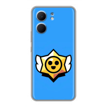 Бампер (ТПУ) с принтом Brawl Stars на Оппо A5x (Значок)