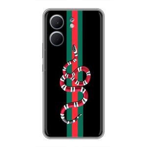 Чохли бренд ГУЧЧІ для OPPO A5x – Змій Гуччі