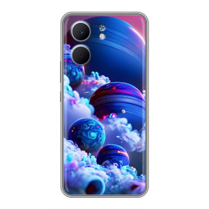 Чохли КОСМОС  на OPPO A5x – Сині планети
