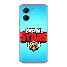 Чехлы Brawl Stars для OPPO A5x (AlphaPrint) – Лого Бравл Старс