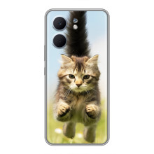 Чехлы с Котиками для OPPO A5x (VPrint) (Прыжок кота)