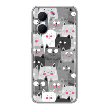 Чехлы с Котиками для OPPO A5x (VPrint) (Рисованные котики)