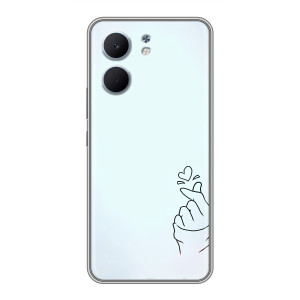 Чехлы (Знак сердечка) на OPPO A5x – Сердце на голубом