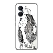 Чохол з друком для OPPO A5x - (Мода) (AlphaPrint) (Фото дівчини)