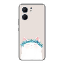 Чехол на тематику: Коты для OPPO A5x (Белый котик)