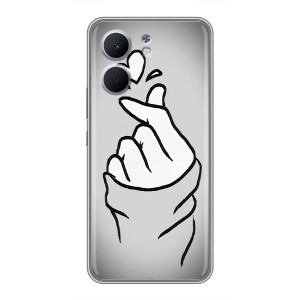 Чохол з принтом для OPPO A5x (AlphaPrint - Знак сердечка)