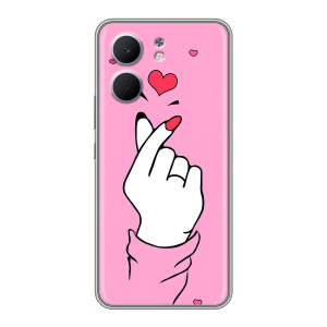 Чохол з принтом для OPPO A5x (AlphaPrint - Знак сердечка)