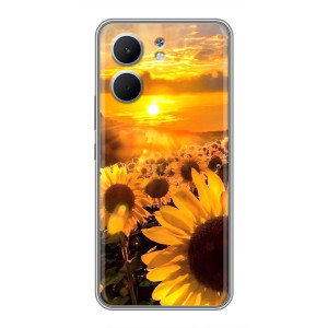 Чехол с Цветами для OPPO A5x – поле подсолнухов