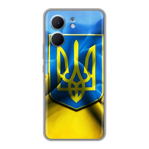 Чехол с картинкой (Патриотический ГЕРБ) на OPPO A5x (Герб и Флаг Украины)