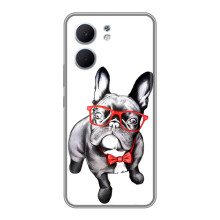 Бампер для OPPO A5x с картинкой "Песики" – В очках