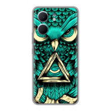 Чехол с птицами на OPPO A5x (VPrint) – Сова с глазом