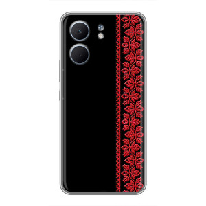 Силиконовый Чехол на OPPO A5x с картинкой Вышиванки – Вышиванка на черном