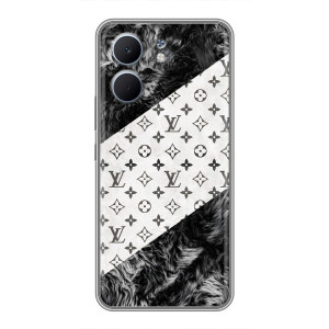 Чехол Стиль Louis Vuitton на OPPO A5x – LV на белом