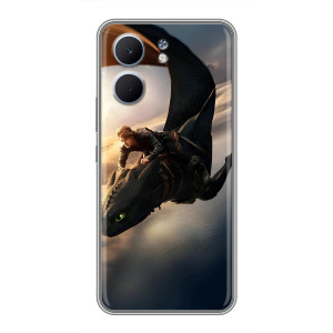 Чехол дракон Беззубик для OPPO A5x – Полет Беззубика