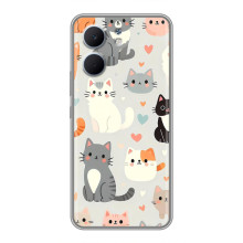 Чехол с рисунком кот на OPPO A5x (Коллаж котов)
