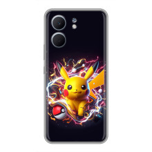 Чехол с Пикачу на OPPO A5x – Пикачу с мячом