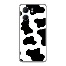 Чохол з принтом корови на Оппо А5х – Чорний принт