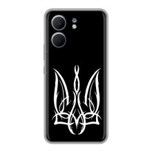 Чехол с украинским гербом на OPPO A5x – Герб на черном