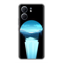 Летний Чехол на OPPO A5x – Синий Водопад