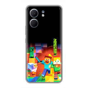 Чехлы для OPPO A5x (Персонажи Майн Крафт) – Герой Майнкрафт
