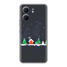 Силиконовый бампер на рождество для OPPO A5x (Город зимний)