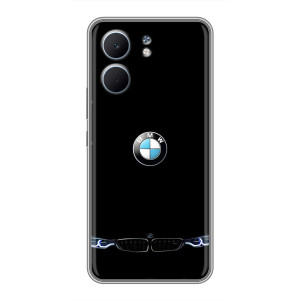 Силиконовый бампер с картинкой машины на OPPO A5x – Черный BMW