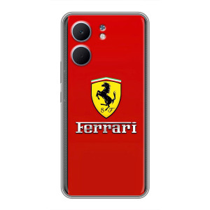 Силиконовый бампер с картинкой машины на OPPO A5x – Ferrari Logo