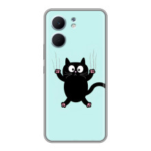 Силиконовый чехол с котиком для OPPO A5x