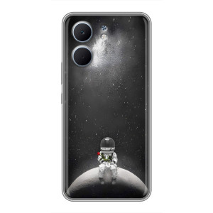 Силиконовый Чехол с принтом "Космонавты" на OPPO A5x – Космонавт романтик