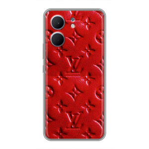 Текстурний Чохол Louis Vuitton для Оппо A5x – Червоний ЛВ