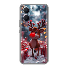 Яскравий чохол для OPPO A5x з Зимові Оленята – Олень серед подарунків