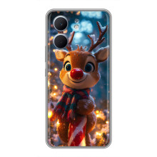 Яскравий чохол для OPPO A5x з Зимові Оленята – Олень з шарфом