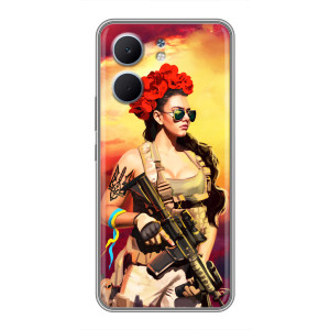 ЗСУ Чехлы (TPU) для OPPO A5x – Женщина солдат