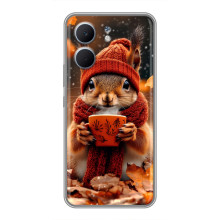 Друкований чохол 'Звірята з кавою' для OPPO A5x – Білка з кавою