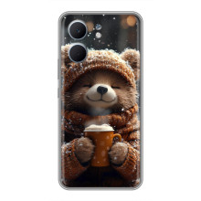 Друкований чохол 'Звірята з кавою' для OPPO A5x – Мішка з кавою