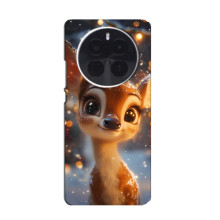 Яскравий чохол для OPPO A6 Max з Зимові Оленята – Оленятко серед герлянд