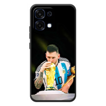 Чехлы для OPPO A6 Pro (Leo чемпион) (AlphaPrint) – Кубок Месси