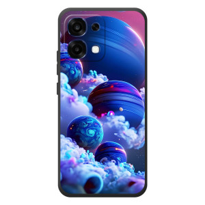 Чехлы КОСМОС для OPPO A6 Pro – Синие планеты