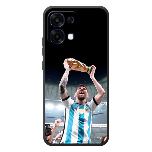 Чохли Лео Мессі Аргентина для OPPO A6 Pro – Щасливий Мессі
