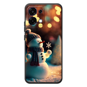 Чехлы на Новый Год OPPO A6 Pro – Снеговик праздничный