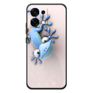Чехлы с изображением разных животных для OPPO A6 Pro (Геккон)