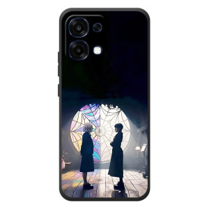 Чехлы с принтом Уэнсдей на OPPO A6 Pro – Уэнсдей и Энди