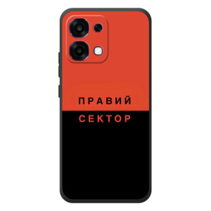 Чехлы УПА (Красно-Чёрный) на OPPO A6 Pro – Правый Серктор