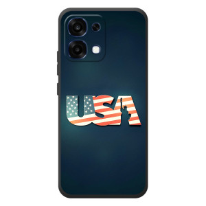 Чехол Флаг USA для OPPO A6 Pro – USA