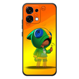 Чохол Бравл Старс для OPPO A6 Pro – LEON в кофті