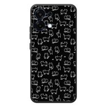 Чохол на тематику: Коти для OPPO A6 Pro – Котики на чорному